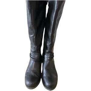 Baretraps Charessa 2 Riding Boot Women's Sz 11 MWC Black High Zip Wide Calf